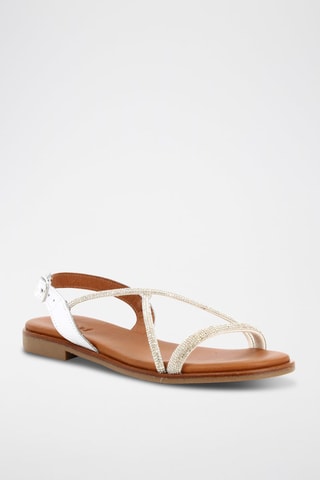 Sandales en cuir Aby - Blanc