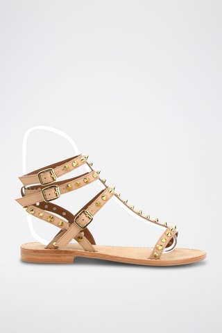 Sandales en cuir de chèvre Spring - Beige