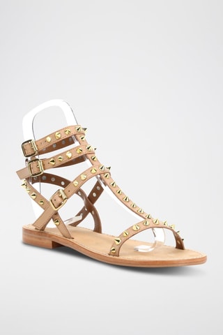 Sandales en cuir de chèvre Spring - Beige