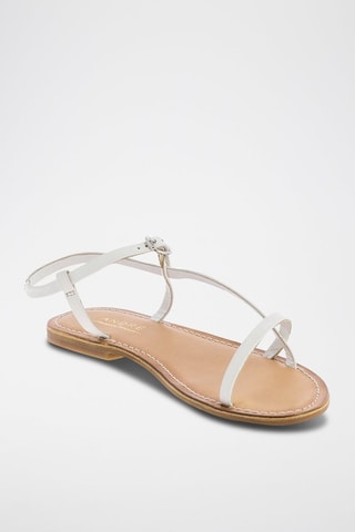 Sandales en cuir Saba - Blanc