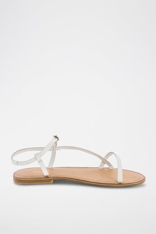 Sandales en cuir Saba - Blanc