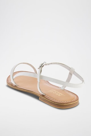 Sandales en cuir Saba - Blanc