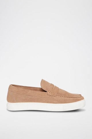 Mocassins en nubuck Romain - Beige