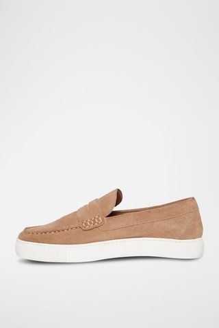 Mocassins en nubuck Romain - Beige
