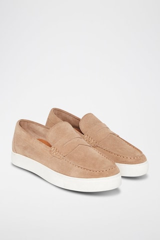 Mocassins en nubuck Romain - Beige