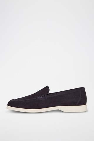 Mocassins en nubuck Quentin - Bleu foncé