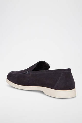 Mocassins en nubuck Quentin - Bleu foncé