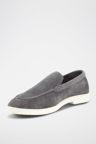 Mocassins en nubuck Clement - Gris foncé