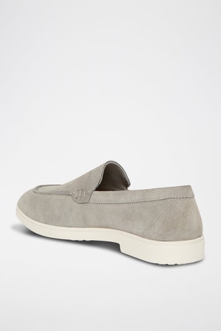 Mocassins en nubuck Clement - Gris clair