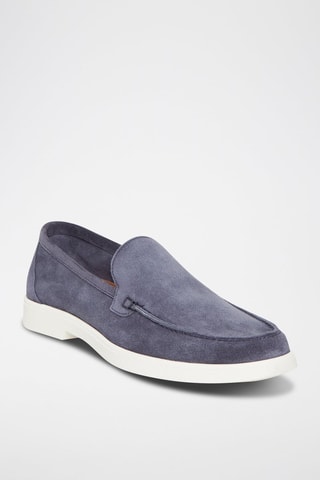 Mocassins en nubuck Quentin - Bleu marine