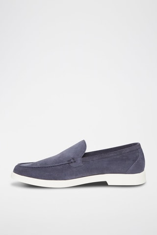 Mocassins en nubuck Quentin - Bleu marine