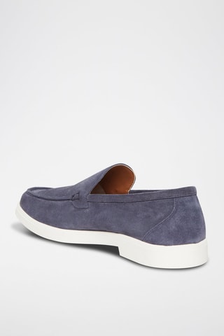 Mocassins en nubuck Quentin - Bleu marine
