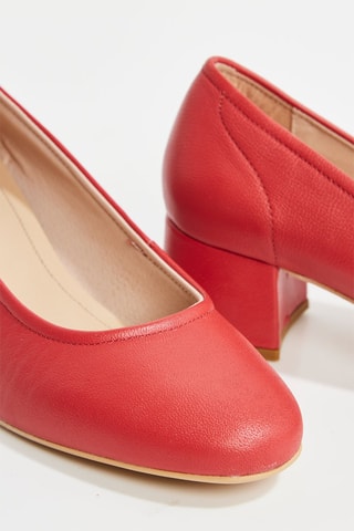 Escarpins en cuir Ninarose - Rouge