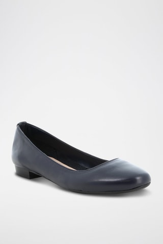 Ballerines en cuir Etola - Bleu marine