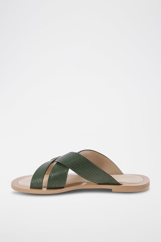 Mules en cuir Vatica - Vert