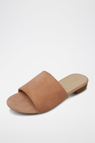 Mules en nubuck Inaya - Vieux rose