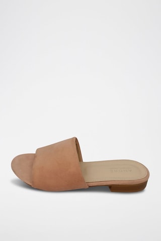 Mules en nubuck Inaya - Vieux rose