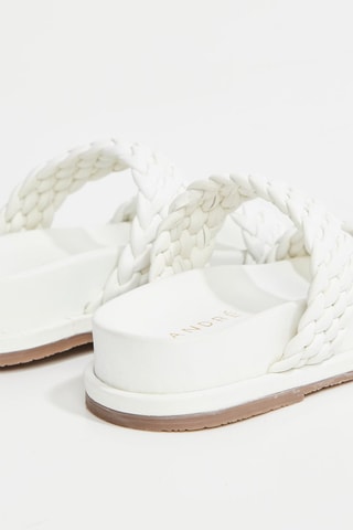 Mules en cuir Patty - Blanc