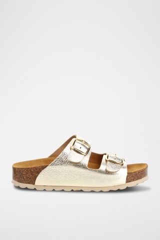 Mules en cuir Phenicia - Doré