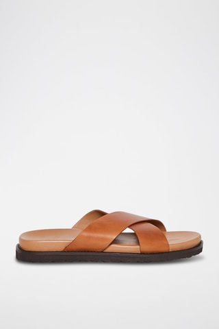 Mules en cuir Ben - Camel