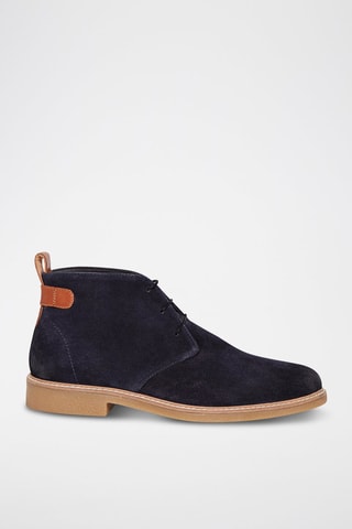 Boots en cuir Icare - Bleu marine