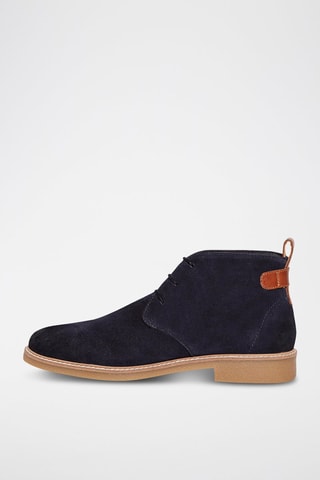 Boots en cuir Icare - Bleu marine
