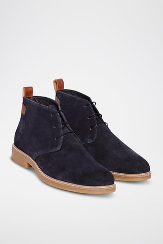 Boots en cuir Icare - Bleu marine