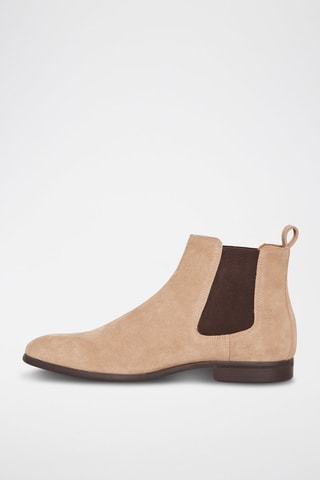 Boots Chelsea en nubuck Rayonnant - Taupe