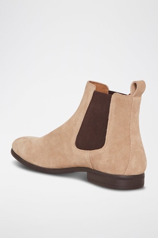 Boots Chelsea en nubuck Rayonnant - Taupe