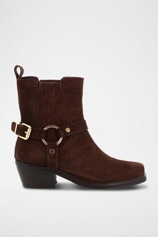 Bottines Chelsea en nubuck Bikkie - Marron