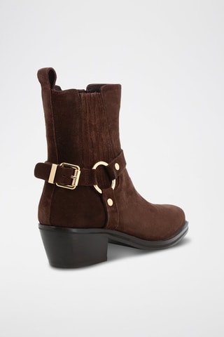 Bottines Chelsea en nubuck Bikkie - Marron