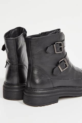 Bottines en cuir Bikkie - Noir