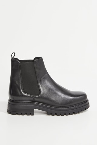 Bottines Chelsea en cuir Valerie - Noir