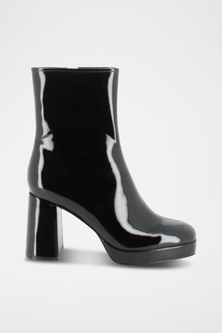 Bottines en cuir verni Sonata 2 - Noir