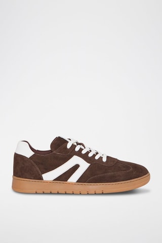 Baskets en nubuck Tim - Marron