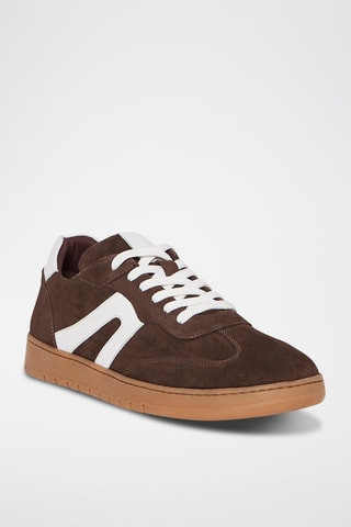 Baskets en nubuck Tim - Marron