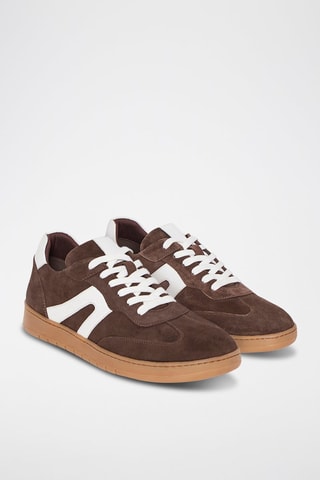 Baskets en nubuck Tim - Marron