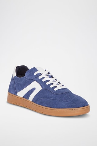 Baskets en nubuck Tim - Bleu marine