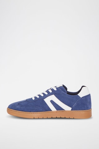 Baskets en nubuck Tim - Bleu marine