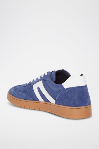 Baskets en nubuck Tim - Bleu marine
