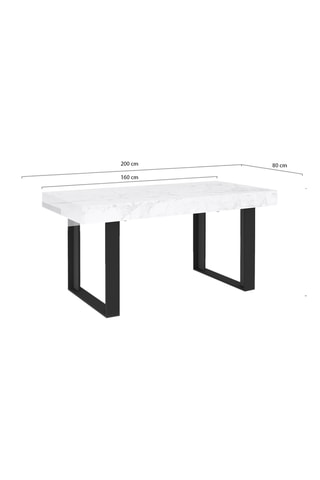 Mesa extensible Brixton - 160-200 x 80 x 75 cm