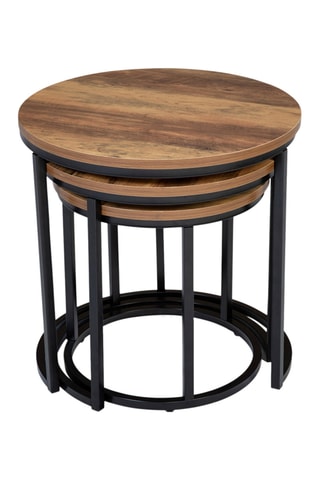 3 mesas encajables Elize - 35 x 35/40 x 40/45 x 45 cm