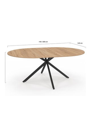 Mesa extensible Soline - 140/200 x 75 x 140 cm