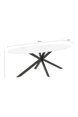 Mesa de comedor Céleste - 200 x 90 x 76 cm