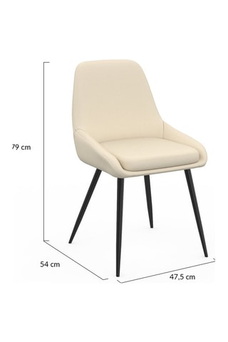 4 sillas Ornella - 47,5 x 79 x 54 cm