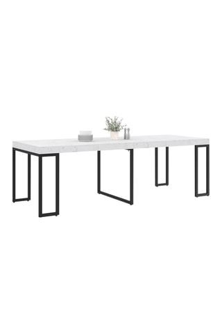 Mesa extensible Glam - Blanco y negro