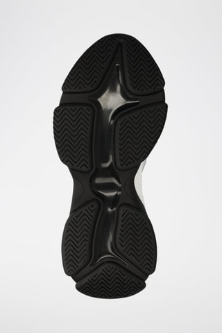 Zapatillas de piel y nobuk - Blanco