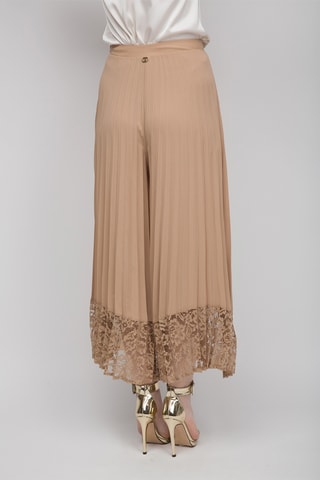 Pantalón plisado - Beige