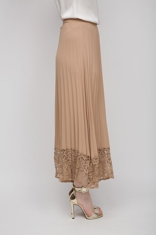 Pantalón plisado - Beige