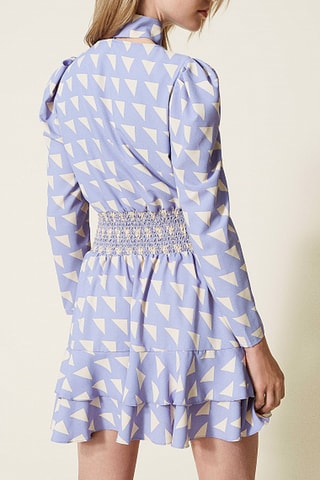 Vestido evasé - Malva